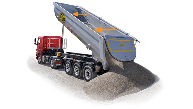 Tarpaulin systems for tipping semi-trailers