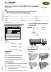 Inquiry and order form for lateral MEILLER roll-up tarpaulins for rear tippers