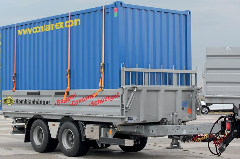 Kombianhänger mit Container