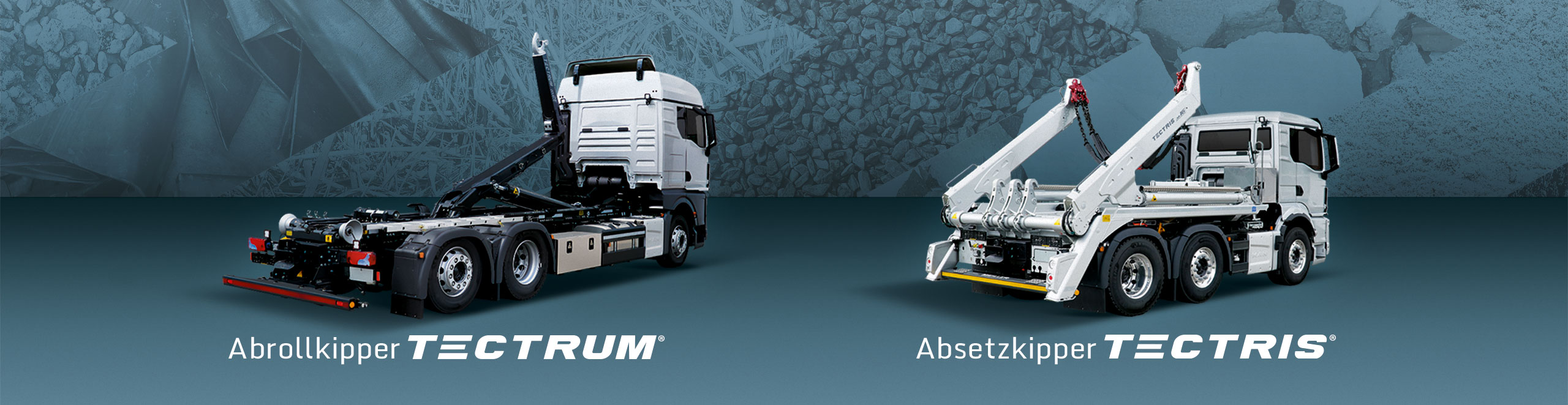 Abrollkipper TECTRUM und Absetzkipper TECTRIS