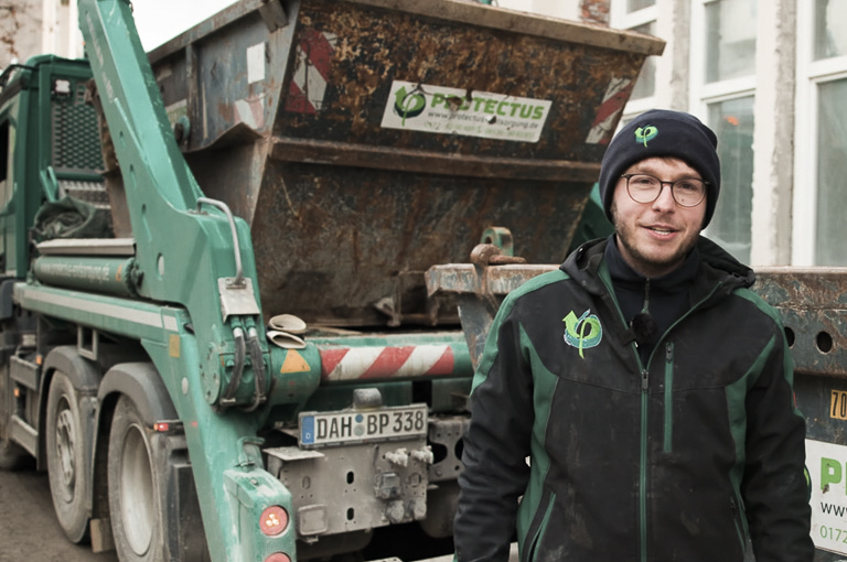 TECTRIS Absetzkipper im Einsatz für Protectus