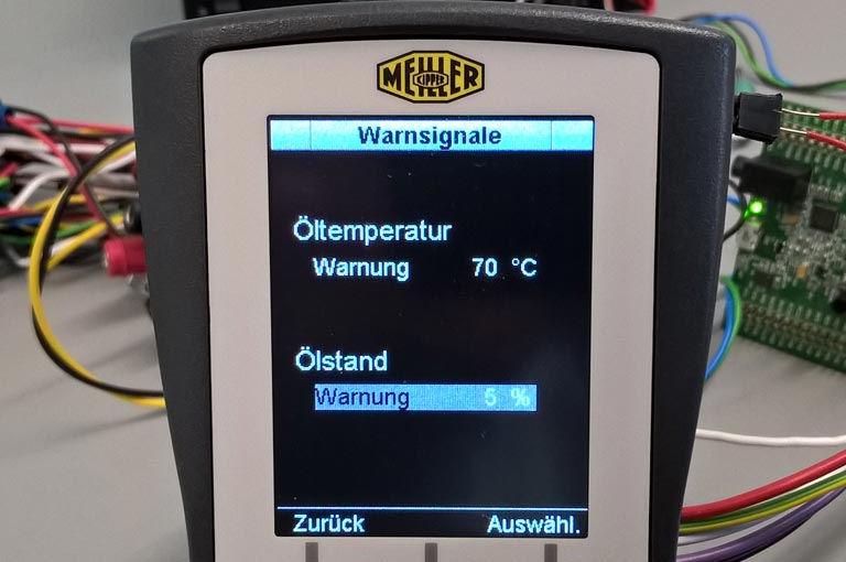 Kommunalhydraulik Bedienteil Display