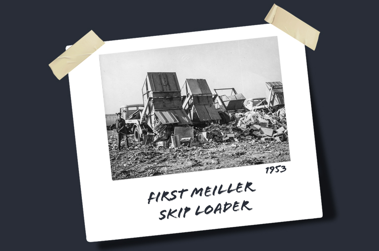 1953: First MEILLER skip loader