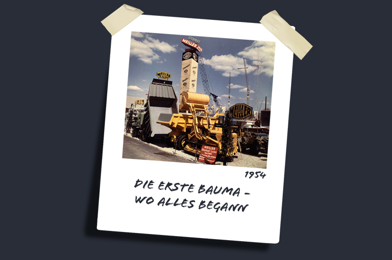 1954: Erste bauma