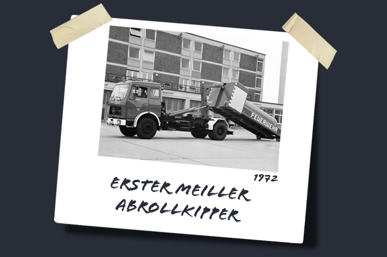1972: Erster MEILLER Abrollkipper
