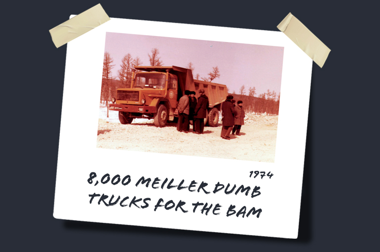 1974: 8,000 dumb trucks for the BAM