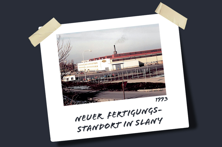 1993: Neuer Fertigungsstandort in Slaný