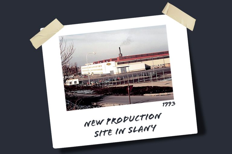 1993: New production site in Slaný