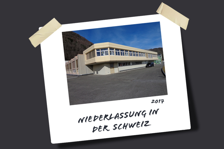 2017: Niederlassung in der Schweiz
