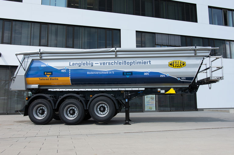 MEILLER Tipping semi-trailer with Tailored Blanks