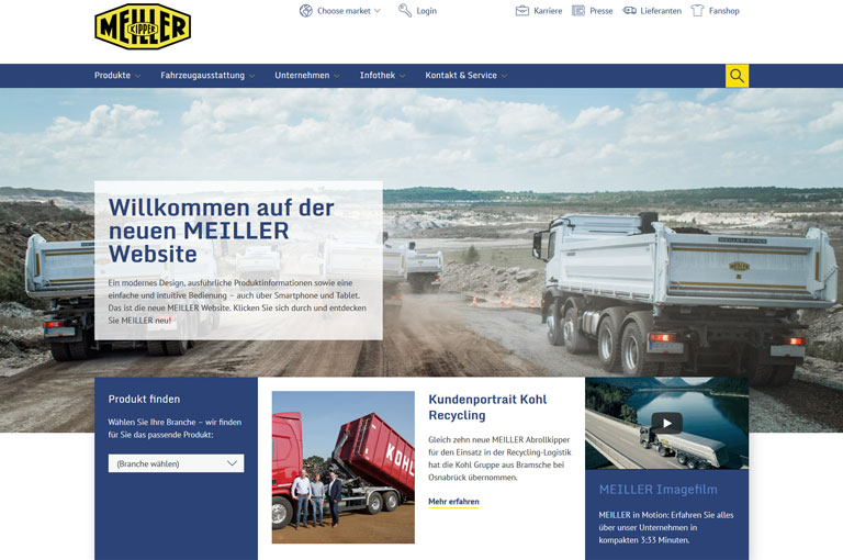 Neue MEILLER Website