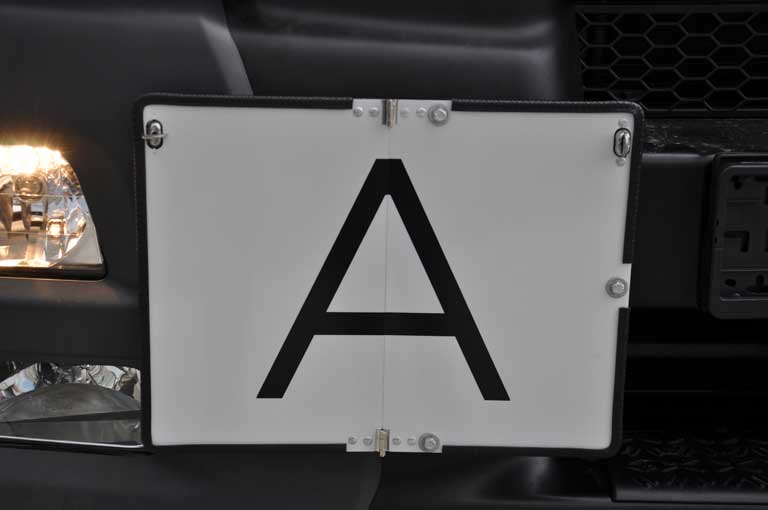 Absetzkipper Halterung für A- und G-Schild