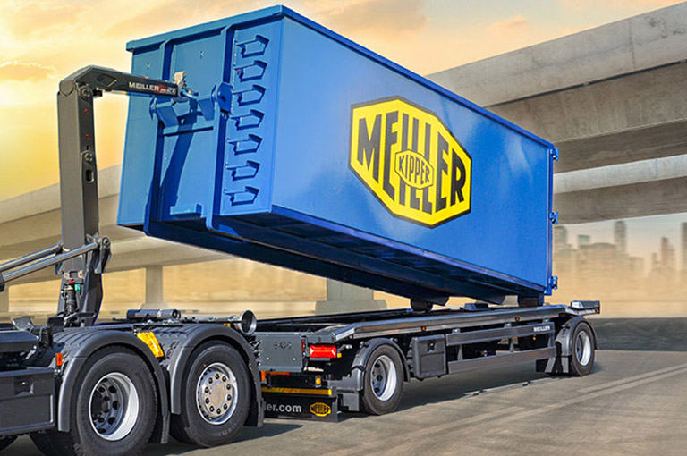 MEILLER container transport trailer