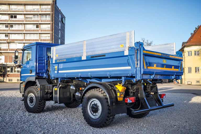 Three-way tipper aluminium heightening walls 