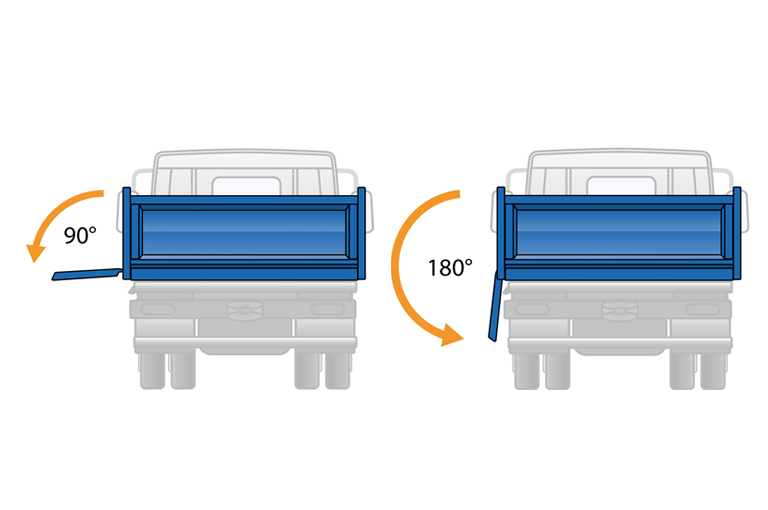 Three-way tipper bordmatik