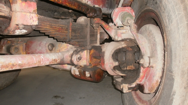 The front axle